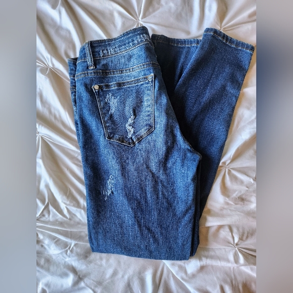 Judy Blue Leopard Patch Skinny Jeans - Picture 3 of 5